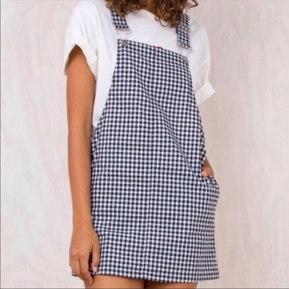 XS Princess Polly Gingham Overall Dress